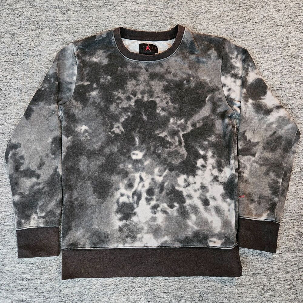 Air Jordan Tie Dye Sweatshirt Kids Boys Size Large 12-13YR Pullover Crewneck